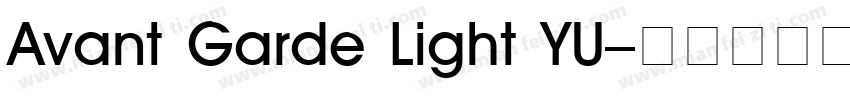 Avant Garde Light YU字体转换